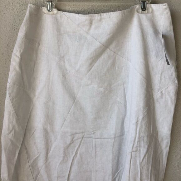 NWT Luciano Dante Linen Blend Skirt Size 10 - Picture 2 of 8